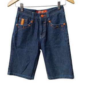 JINZU BLUE JEANS BOYS SHORTS COLORED DESIGN 100% COTTON LIKE NEW SIZE 8